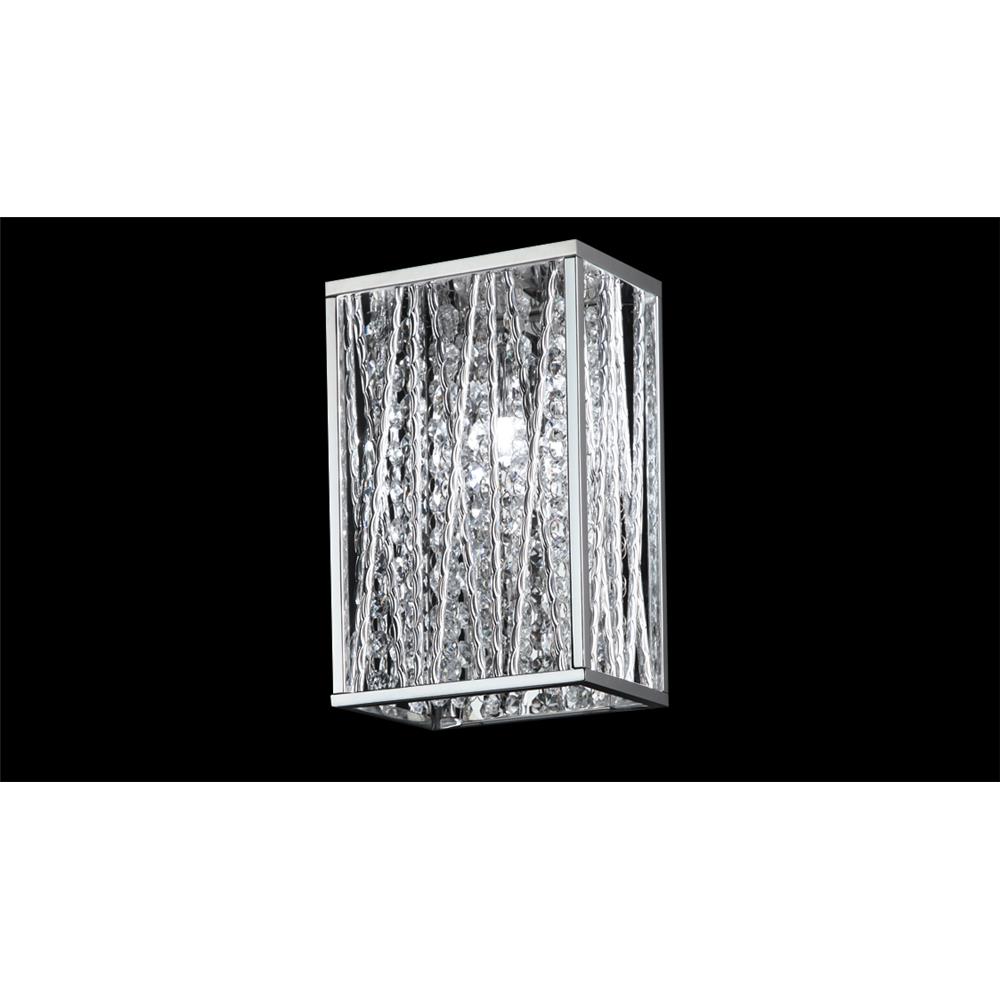 Z-Lite 872CH-1S 1 Light Wall Sconce in Chrome with a Silver Shade